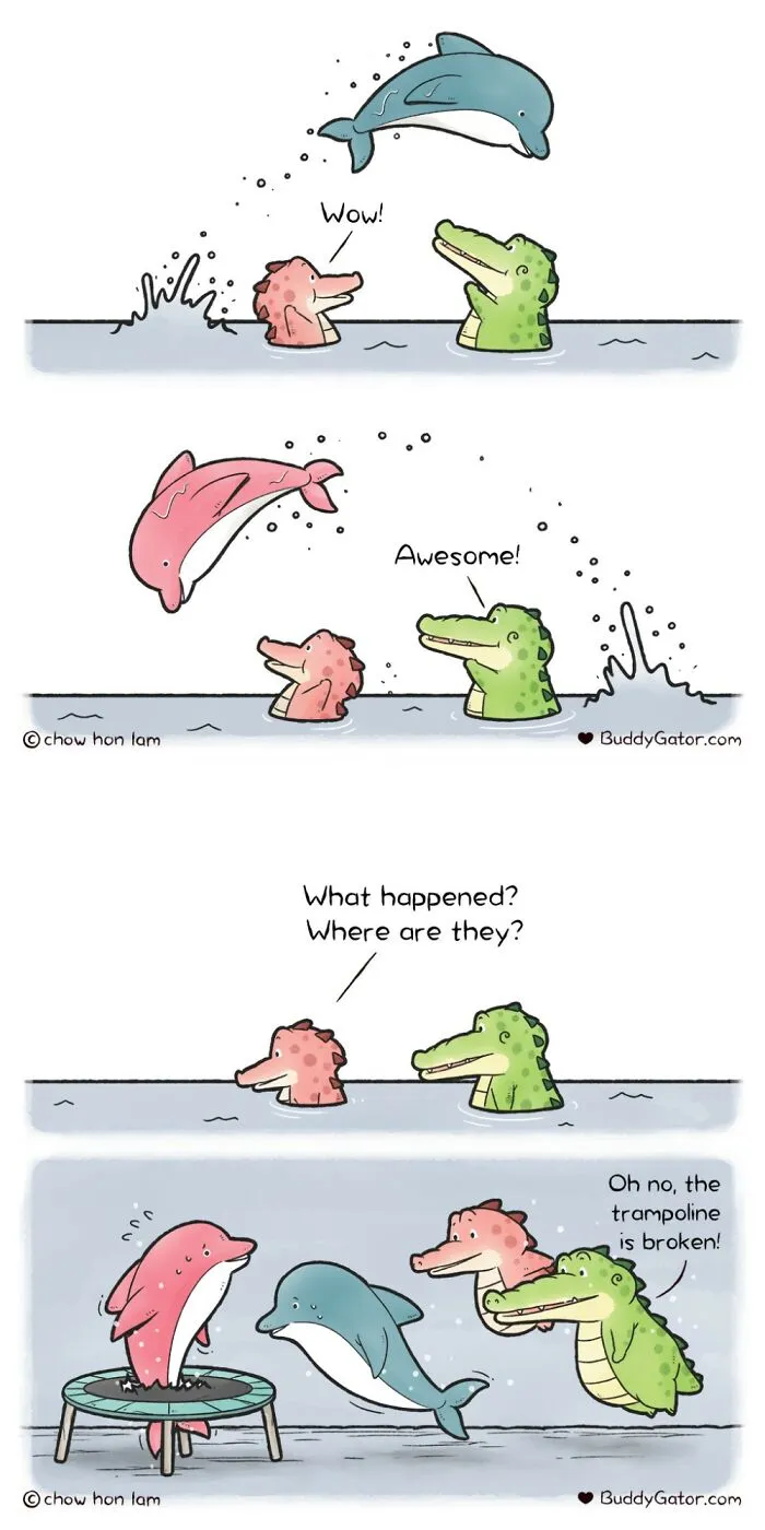 49 Wholesome Comics About An Alligator And His Friends By This Artist (New Pics)