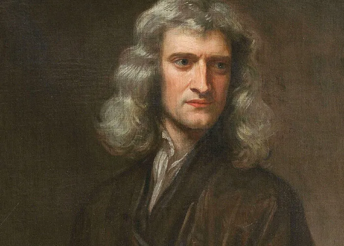 Portrait painting of Isaac Newton, a figure linked to cool facts
