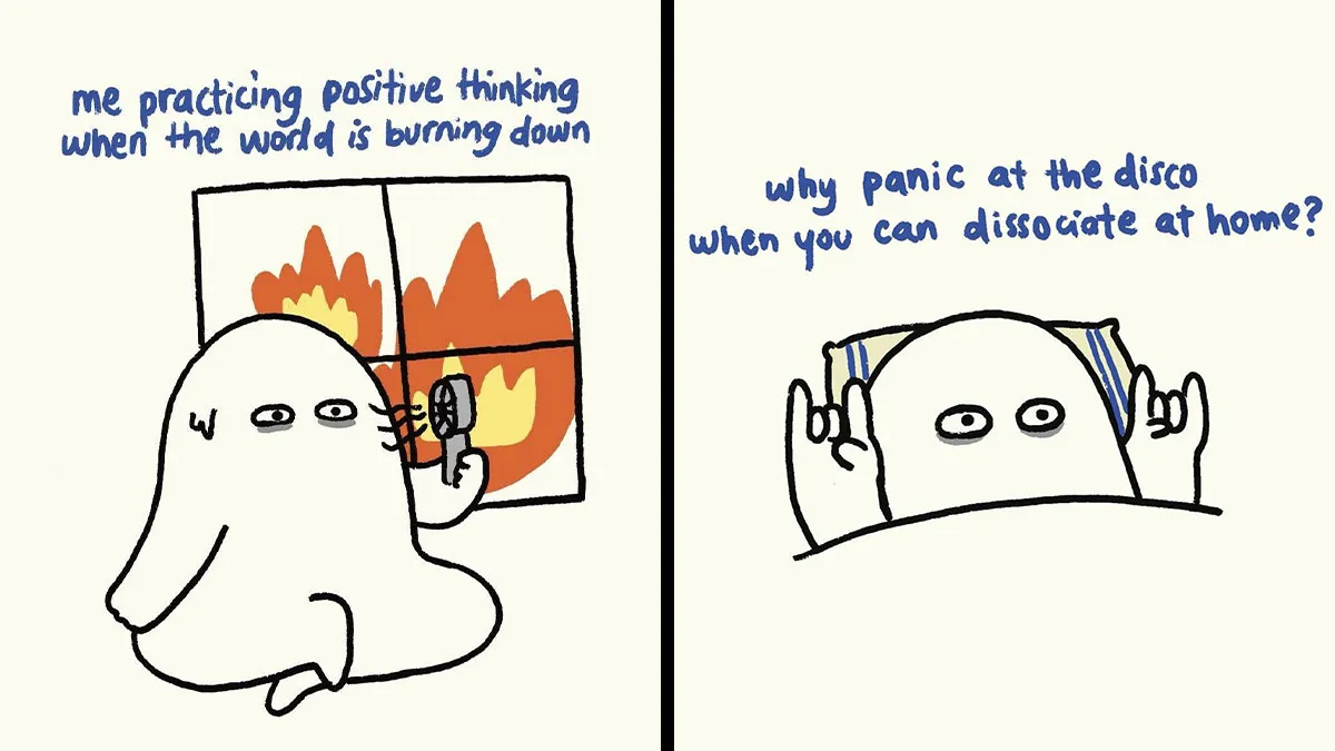 24 New Relatable Doodles By ‘Quietly Doodling’ That Feel Like The Intrusive Thoughts You Might Have