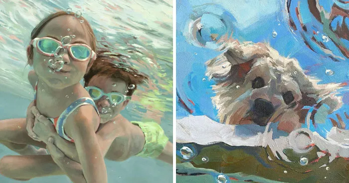 43 Underwater Oil Paintings By This Artist, So Beautiful They Feel Like Memories In Motion