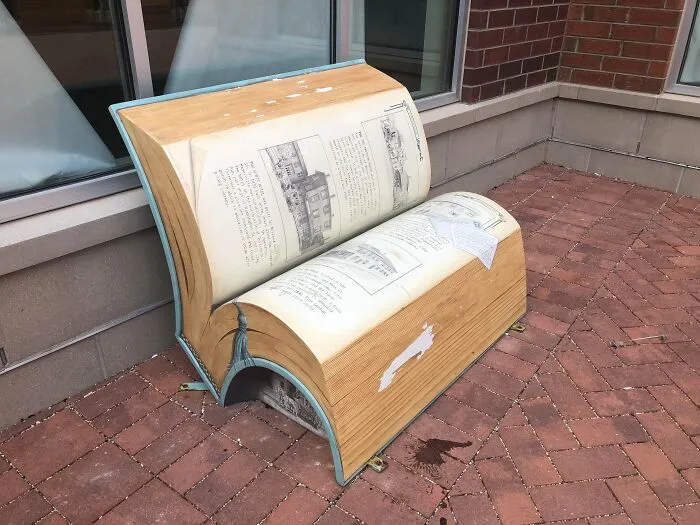 This Bench Looking Like A Book