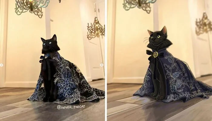 People Send Pictures Of Their Pets To This Artist To Get Them "Disneyfied" (28 New Pics)