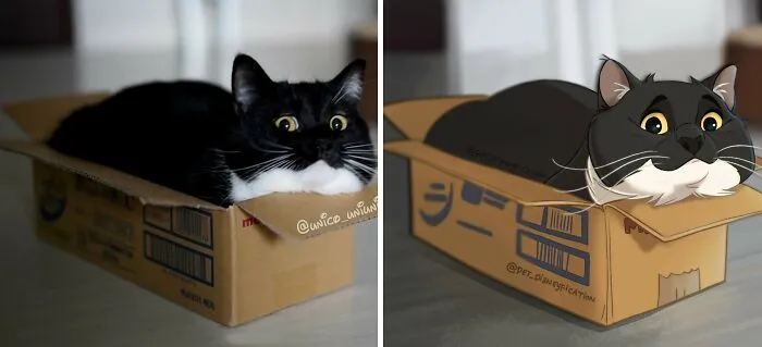 People Send Pictures Of Their Pets To This Artist To Get Them "Disneyfied" (28 New Pics)