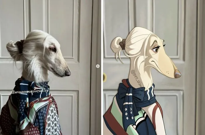 People Send Pictures Of Their Pets To This Artist To Get Them "Disneyfied" (28 New Pics)