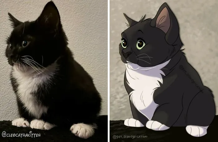People Send Pictures Of Their Pets To This Artist To Get Them "Disneyfied" (28 New Pics)
