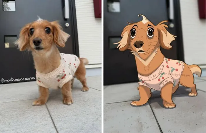 People Send Pictures Of Their Pets To This Artist To Get Them "Disneyfied" (28 New Pics)
