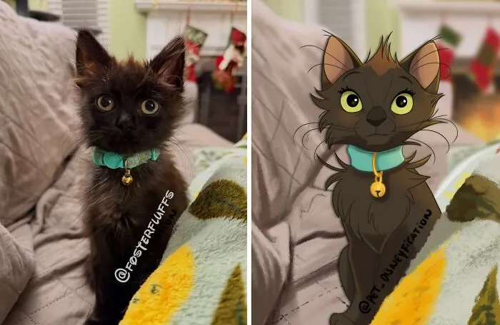 People Send Pictures Of Their Pets To This Artist To Get Them "Disneyfied" (28 New Pics)