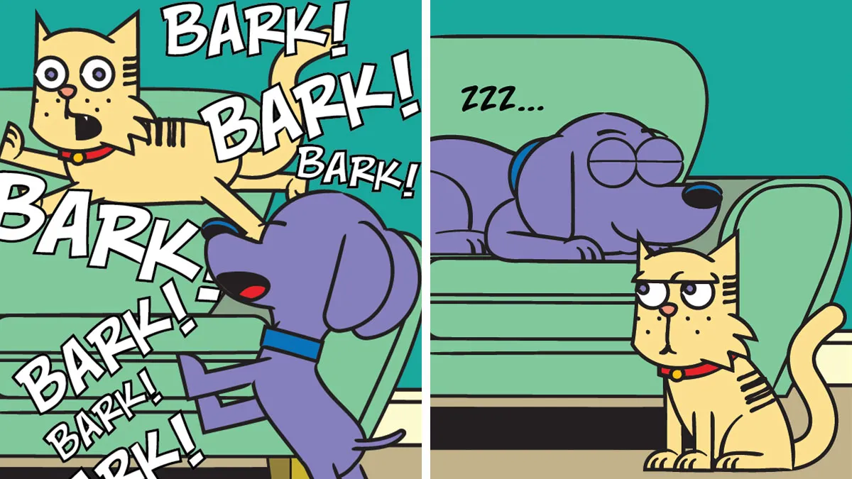 I Illustrate The Hilarious Reality Of A Rescue Dog And A Cat Living Together (25 New Comics)
