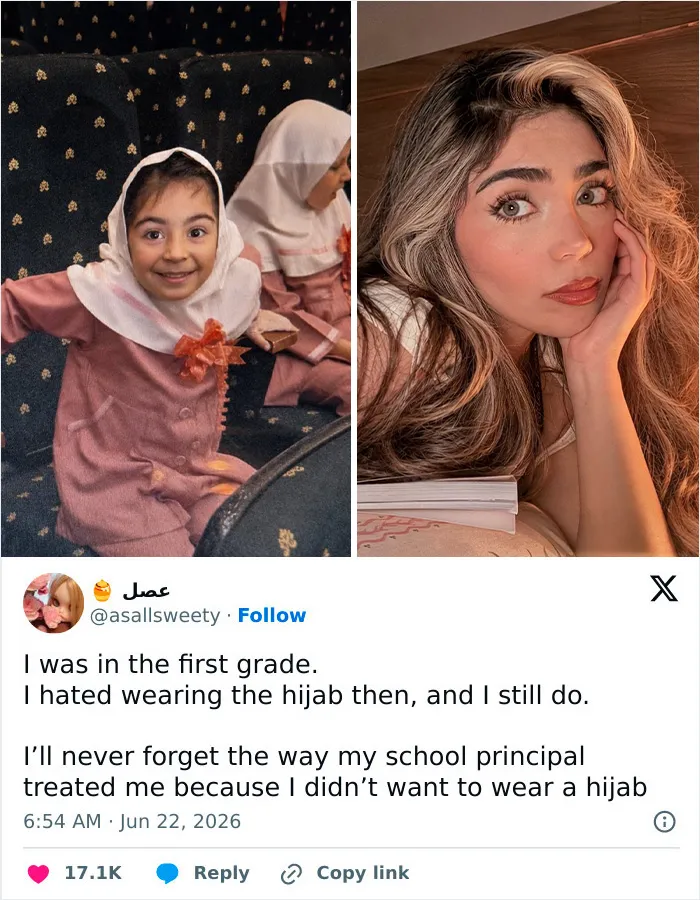 15 Side-By-Sides Showing What Letting Go Of The Hijab Looks Like For Real Women