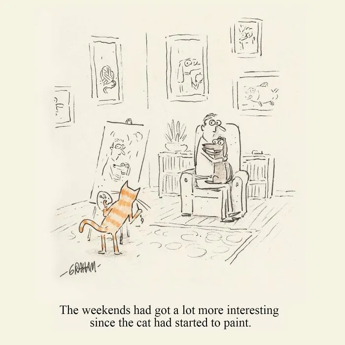 If You Enjoy Subtle Humor, These 43 Cat Comics By Grickle Might Hit The Spot