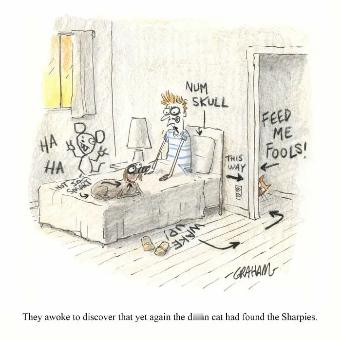 If You Enjoy Subtle Humor, These 43 Cat Comics By Grickle Might Hit The Spot