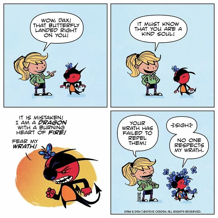 20 Cute And Funny Comics About A Tiny Dragon With A Big Personality By Steve Ogden