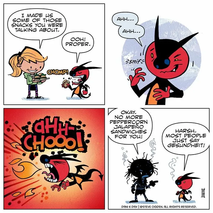 20 Cute And Funny Comics About A Tiny Dragon With A Big Personality By Steve Ogden