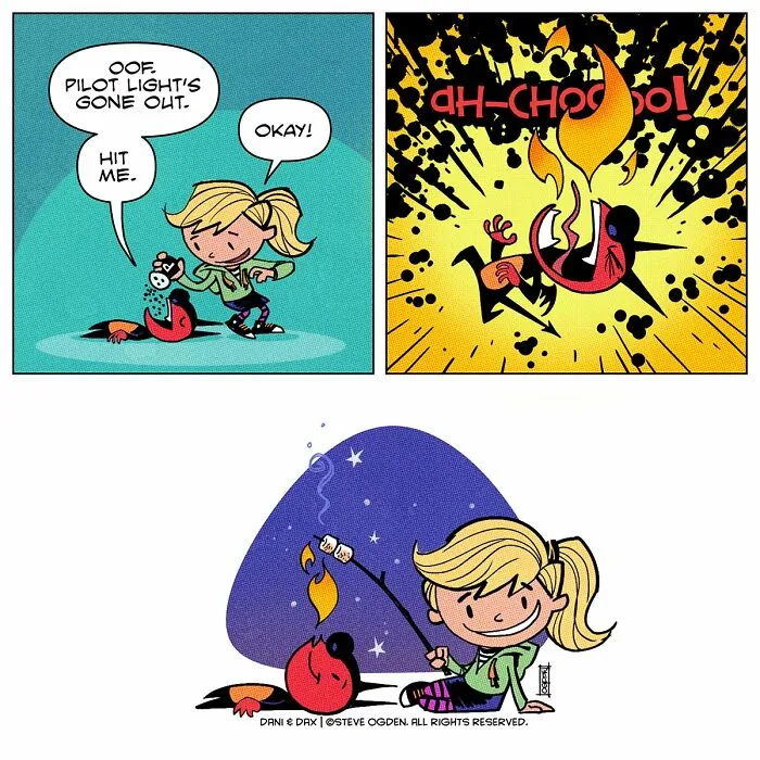 20 Cute And Funny Comics About A Tiny Dragon With A Big Personality By Steve Ogden