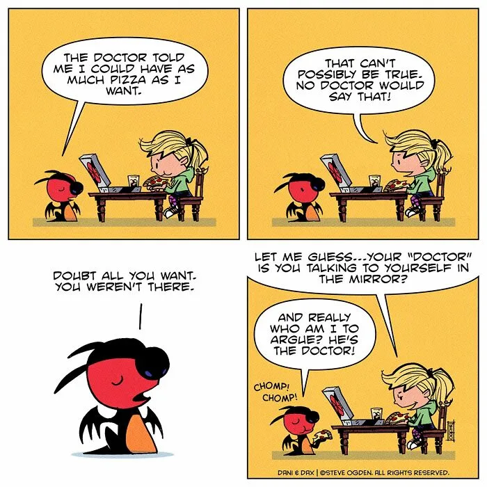 20 Cute And Funny Comics About A Tiny Dragon With A Big Personality By Steve Ogden