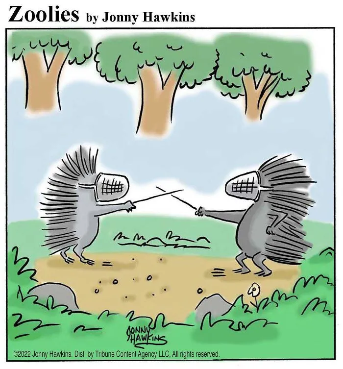 Dualing Porcupines