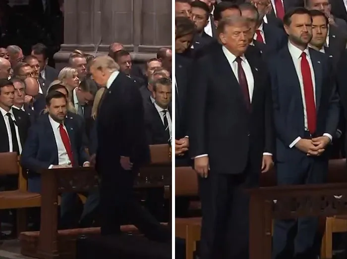 Making a late entrance and nearly falling out of his seat