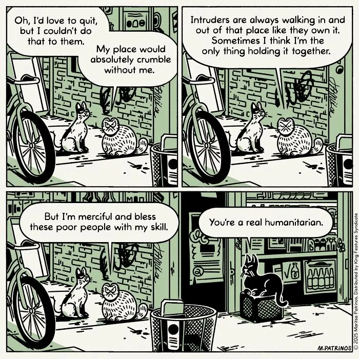 This Artist Made 60 Comics That Imagine A World Where Cats Have Jobs And Workplace Problems