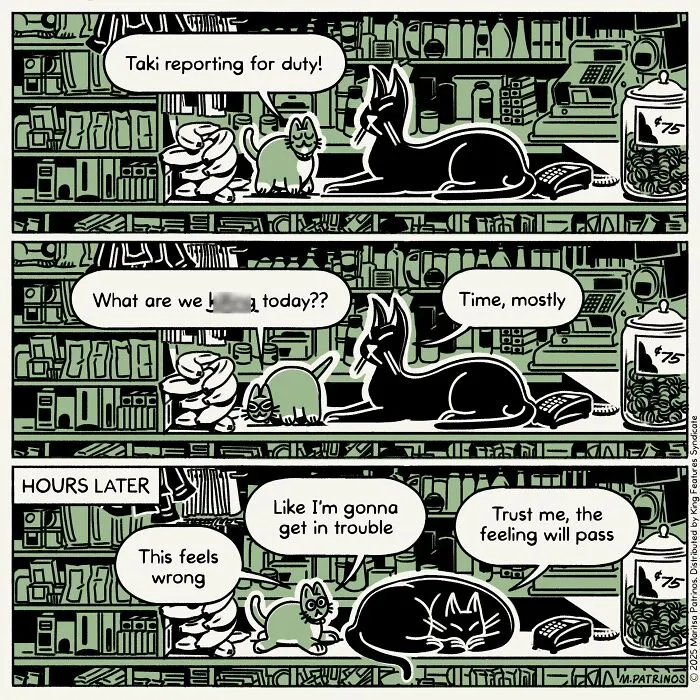 This Artist Made 60 Comics That Imagine A World Where Cats Have Jobs And Workplace Problems