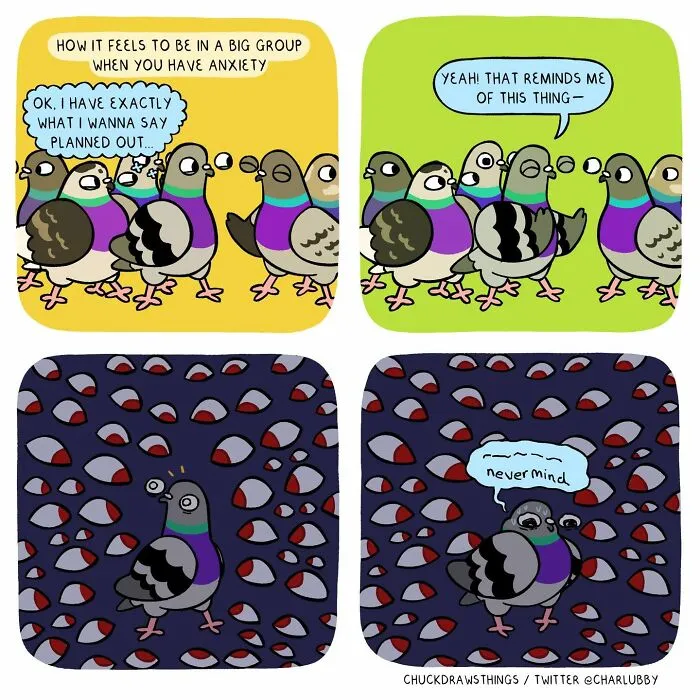This Artist Turns Anxiety And Everyday Struggles Into Heartfelt Pigeon Comics (50 New Pics)