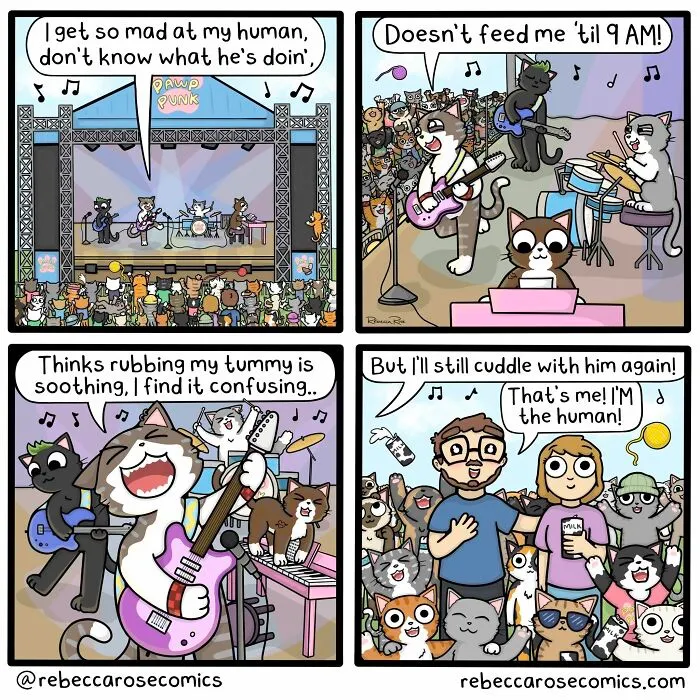 Cartoonist Rebecca Rose Nails The Funny Side Of Adulting, Pets, And Romance In 30 New Comics