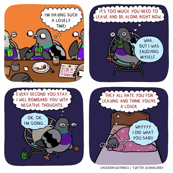 This Artist Turns Anxiety And Everyday Struggles Into Heartfelt Pigeon Comics (50 New Pics)