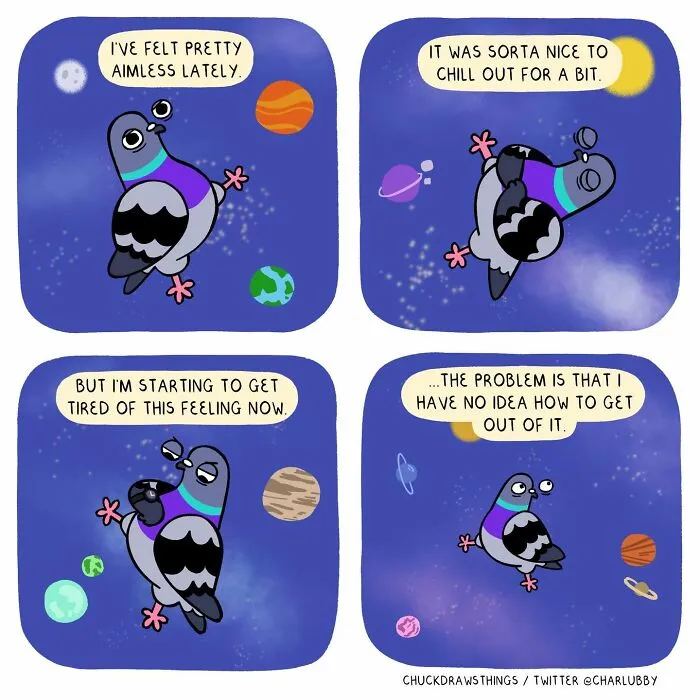 This Artist Turns Anxiety And Everyday Struggles Into Heartfelt Pigeon Comics (50 New Pics)