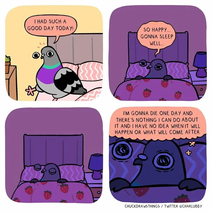 This Artist Turns Anxiety And Everyday Struggles Into Heartfelt Pigeon Comics (50 New Pics)