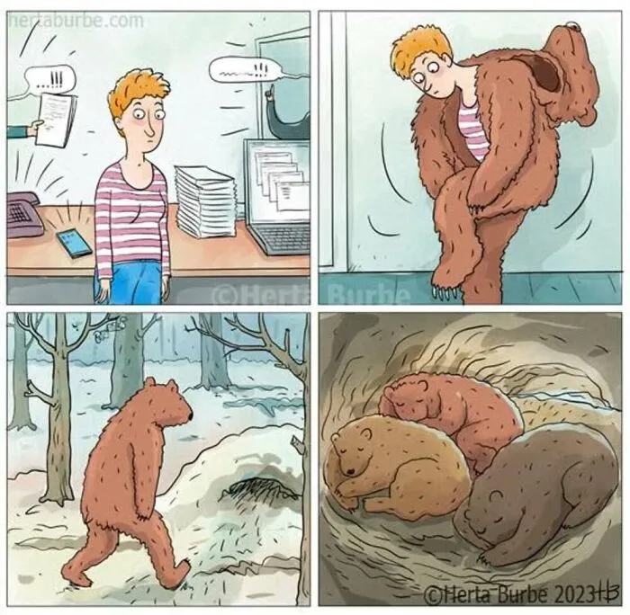 50 Funny And Relatable Comics By Herta Burbė That Might Brighten Up Your Day (New Pics)