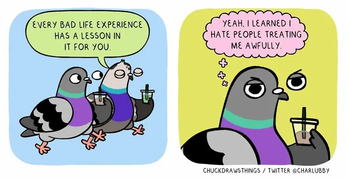 This Artist Turns Anxiety And Everyday Struggles Into Heartfelt Pigeon Comics (50 New Pics)