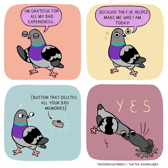 This Artist Turns Anxiety And Everyday Struggles Into Heartfelt Pigeon Comics (50 New Pics)