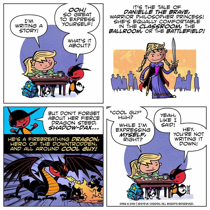 20 Cute And Funny Comics About A Tiny Dragon With A Big Personality By Steve Ogden