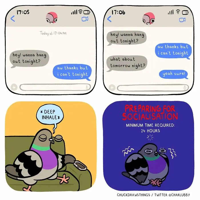 This Artist Turns Anxiety And Everyday Struggles Into Heartfelt Pigeon Comics (50 New Pics)