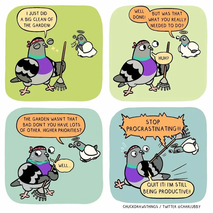 This Artist Turns Anxiety And Everyday Struggles Into Heartfelt Pigeon Comics (50 New Pics)