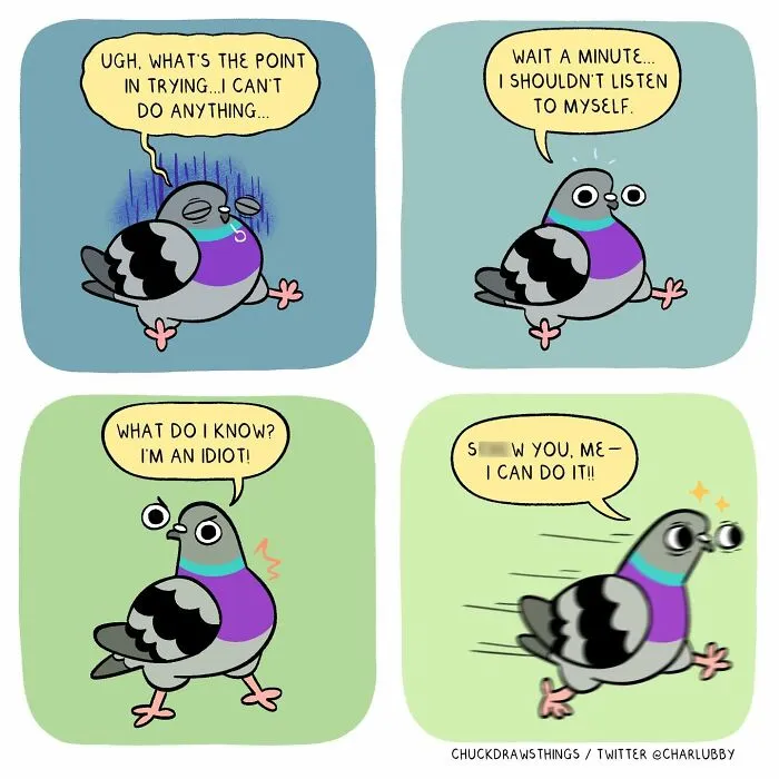 This Artist Turns Anxiety And Everyday Struggles Into Heartfelt Pigeon Comics (50 New Pics)