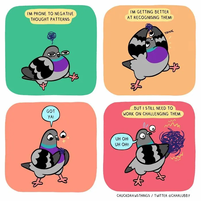 This Artist Turns Anxiety And Everyday Struggles Into Heartfelt Pigeon Comics (50 New Pics)