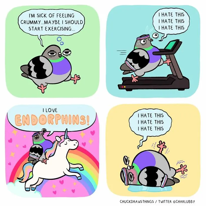 This Artist Turns Anxiety And Everyday Struggles Into Heartfelt Pigeon Comics (50 New Pics)