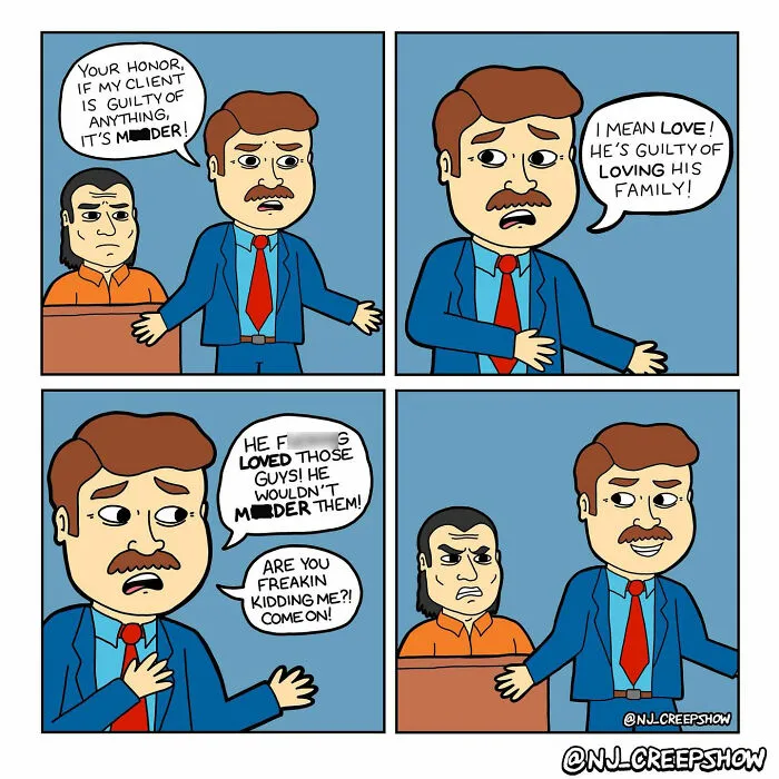22 New Dark Humor Comics By Brian Morrissey That Start Normal And End Wildly