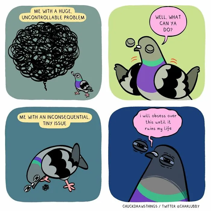 This Artist Turns Anxiety And Everyday Struggles Into Heartfelt Pigeon Comics (50 New Pics)