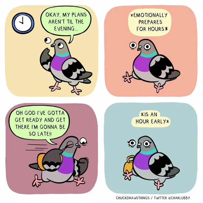 This Artist Turns Anxiety And Everyday Struggles Into Heartfelt Pigeon Comics (50 New Pics)