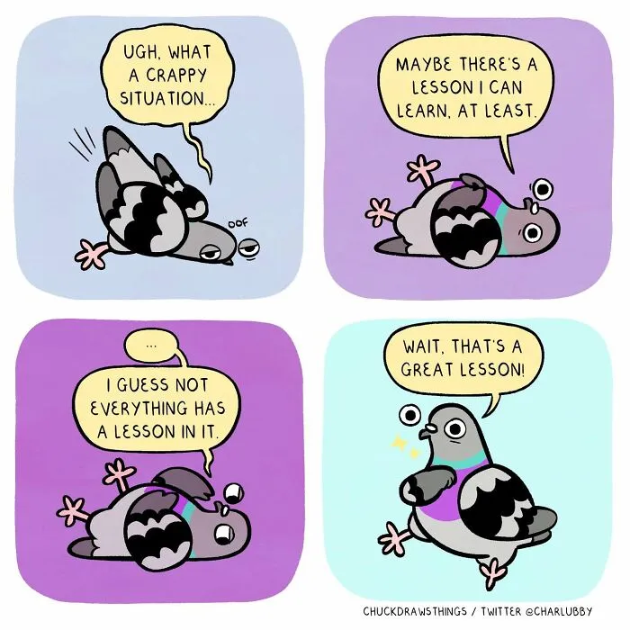 This Artist Turns Anxiety And Everyday Struggles Into Heartfelt Pigeon Comics (50 New Pics)