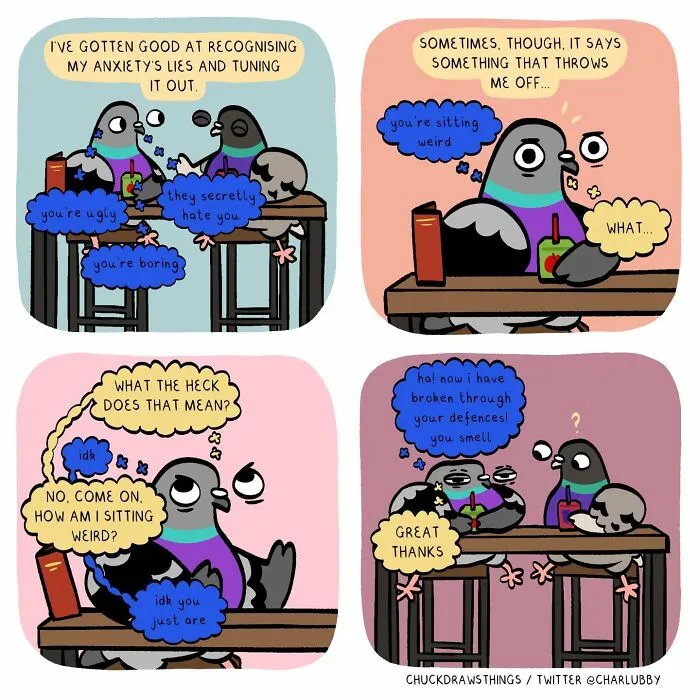 This Artist Turns Anxiety And Everyday Struggles Into Heartfelt Pigeon Comics (50 New Pics)
