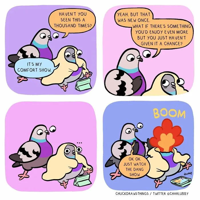 This Artist Turns Anxiety And Everyday Struggles Into Heartfelt Pigeon Comics (50 New Pics)