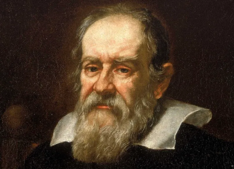 Galileo Galilei portrait, Renaissance figure, symbol of the Renaissance Man, painter, sculptor, architect, musician.