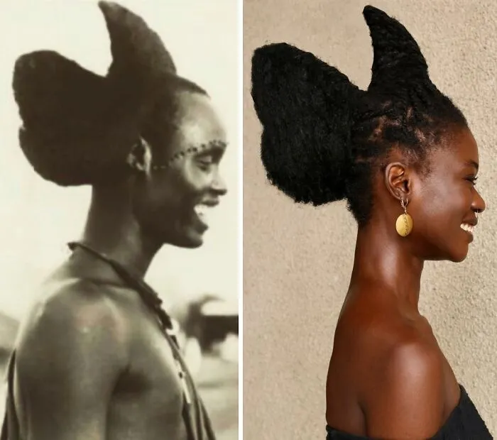 This Artist Recreates Pre-Colonial African Hairstyles Using Only Her Own Hair (36 New Pics)