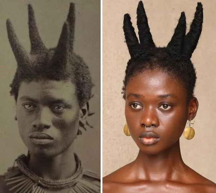This Artist Recreates Pre-Colonial African Hairstyles Using Only Her Own Hair (36 New Pics)
