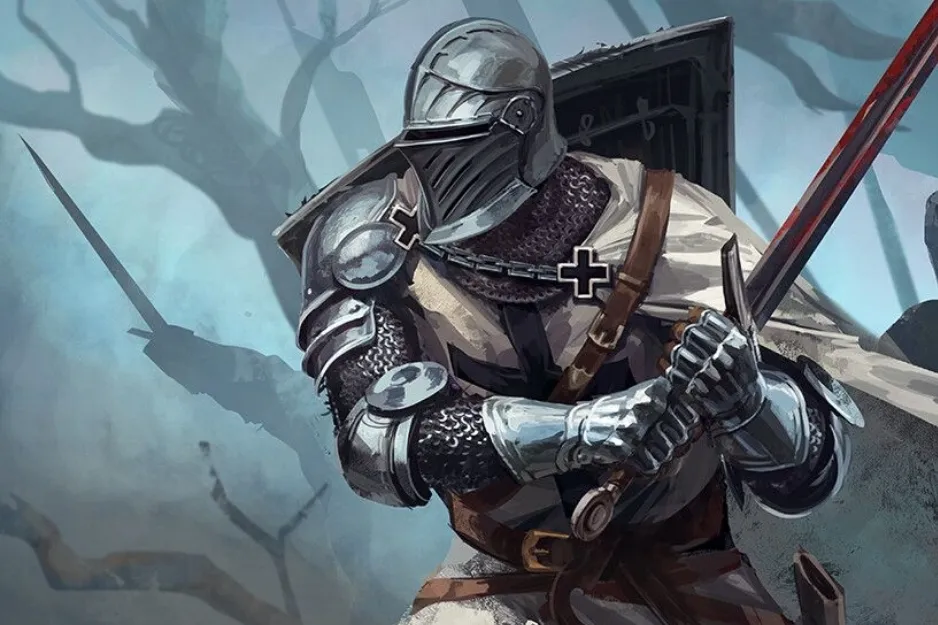 A medieval knight in shining armor with a sword, ready for battle. A medieval profession you'd thrive in.