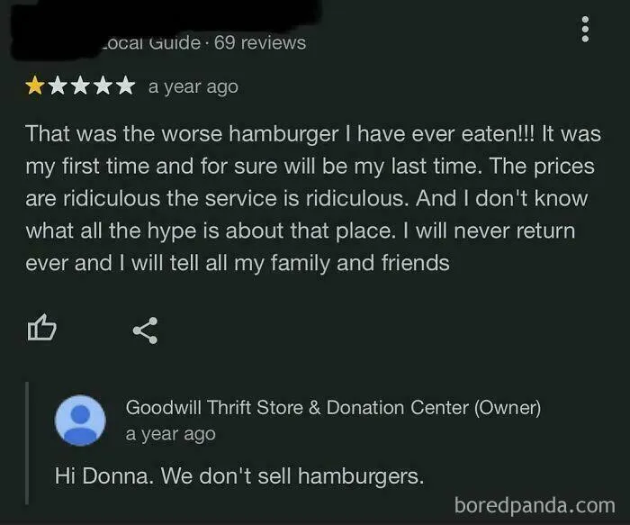 We Don't Sell Hamburgers