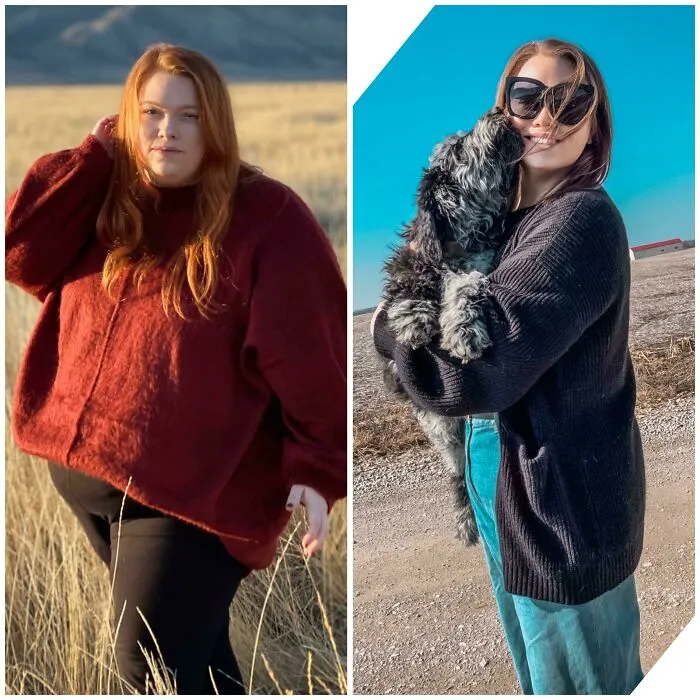 Mujer/36 años/1,65 m. De 145 kg a79 kg  (1,5 años) Me desperté y la báscula marcaba mi peso ideal.