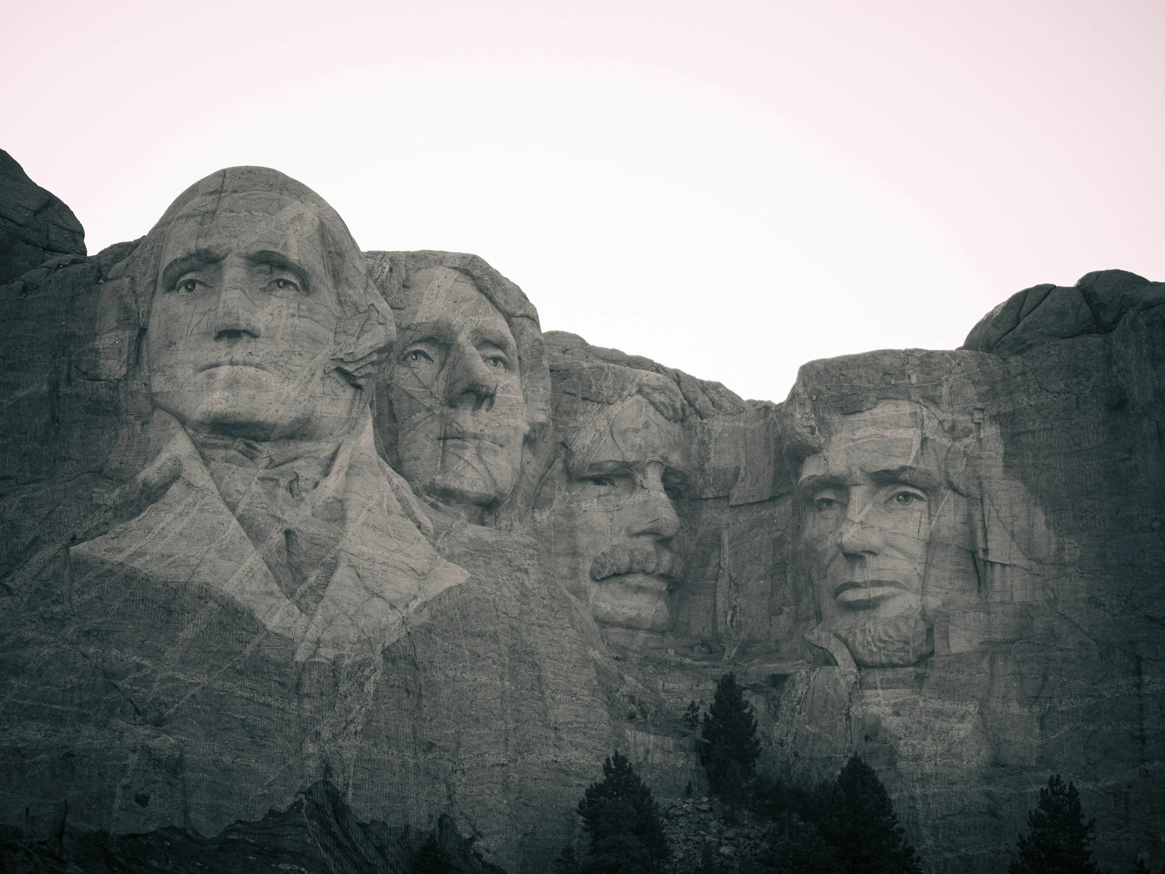 Mount Rushmore, a monument featuring four US Founding Fathers, symbolizing American independence and history.